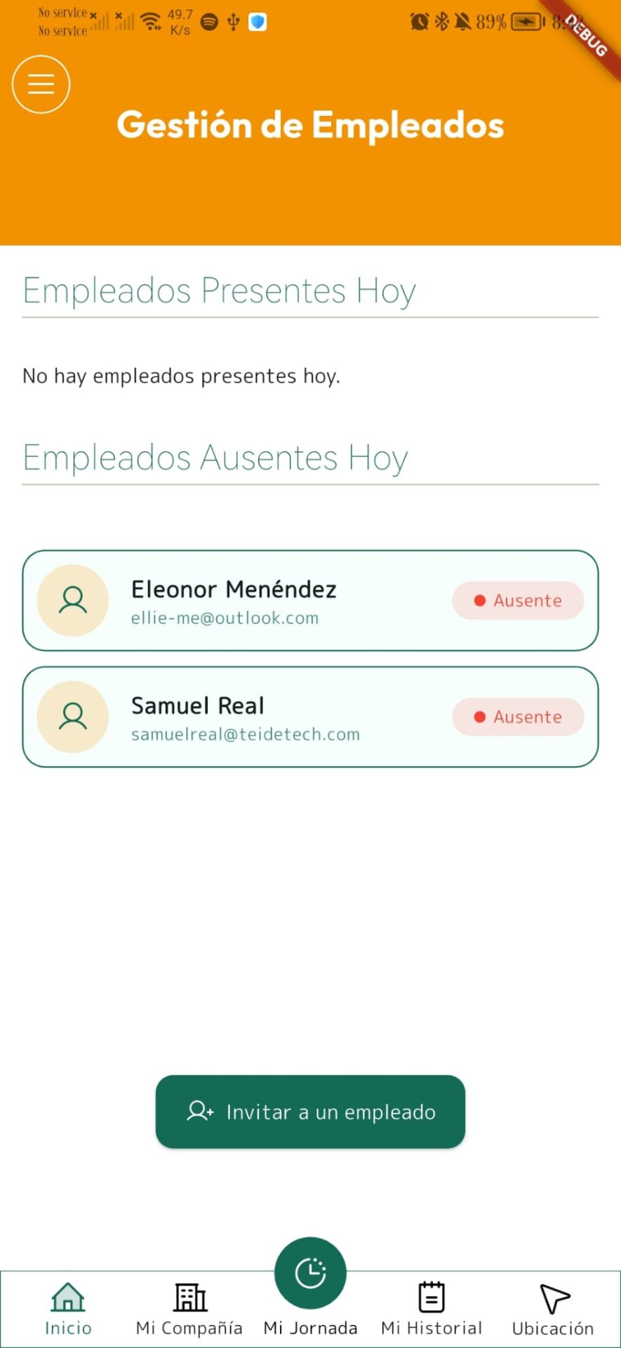 Gestión de empleados